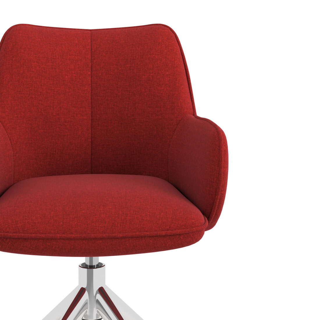 silla confidente rojo gala giratoria 5