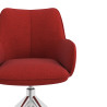 silla confidente rojo gala giratoria 5