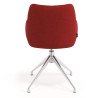 silla confidente rojo gala giratoria 6
