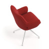 silla confidente rojo gala giratoria 7