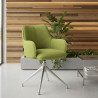 silla confidente verde gala giratoria 2