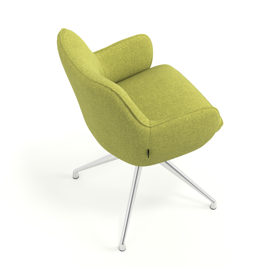 silla confidente verde gala giratoria 7