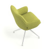 silla confidente verde gala giratoria 7
