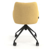 silla confidente amarillo gala giratoria con ruedas 6