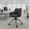 silla confidente antracita gala giratoria con ruedas 2