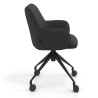 silla confidente antracita gala giratoria con ruedas 3