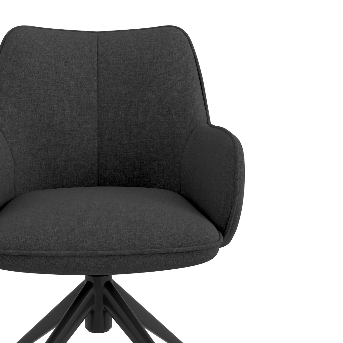 silla confidente antracita gala giratoria con ruedas 5