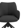 silla confidente antracita gala giratoria con ruedas 5