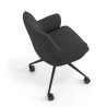 silla confidente antracita gala giratoria con ruedas 7