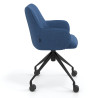silla confidente azul gala giratoria con ruedas 3