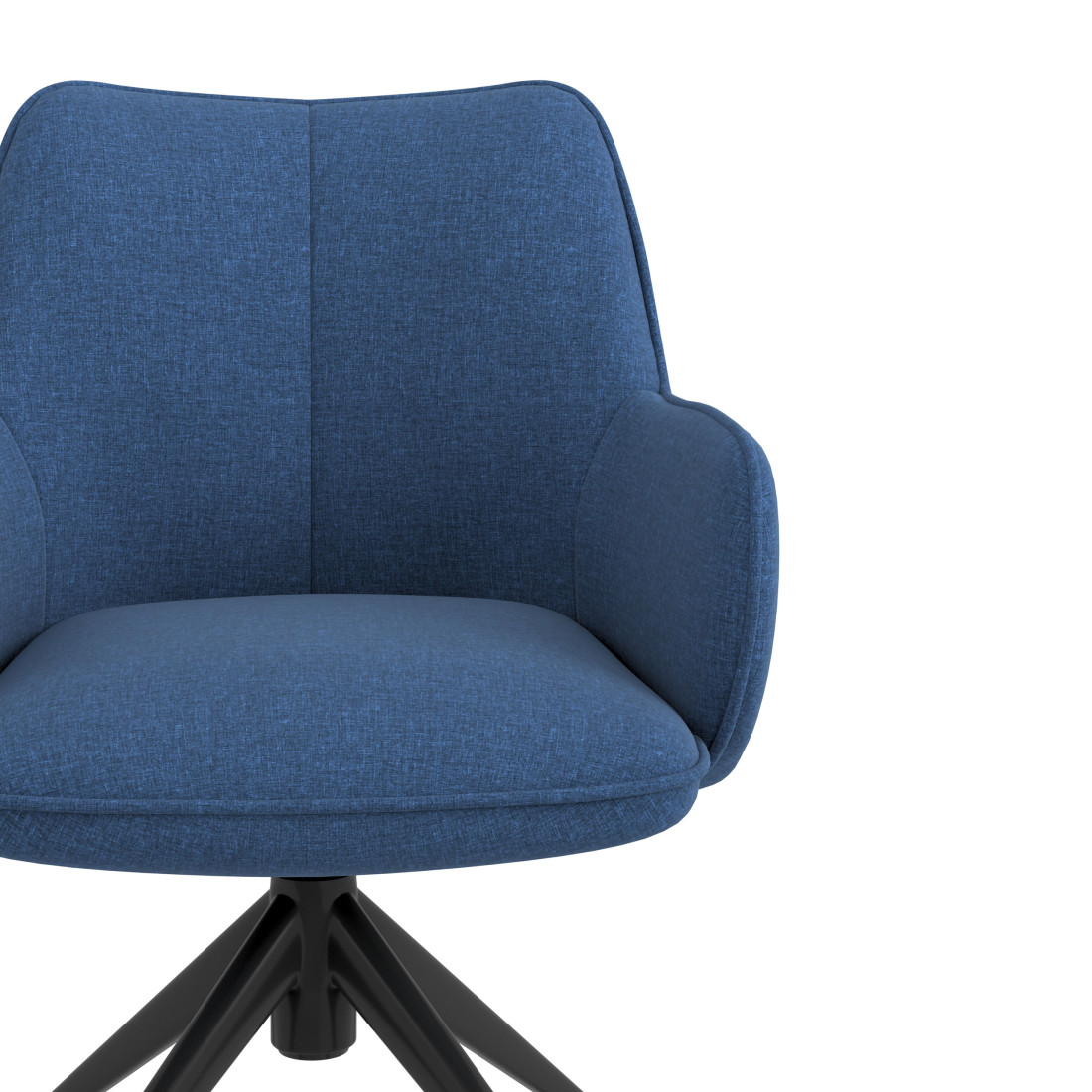 silla confidente azul gala giratoria con ruedas 5