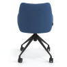 silla confidente azul gala giratoria con ruedas 6