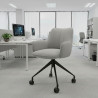 silla confidente gris gala giratoria con ruedas 2