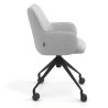 silla confidente gris gala giratoria con ruedas 3