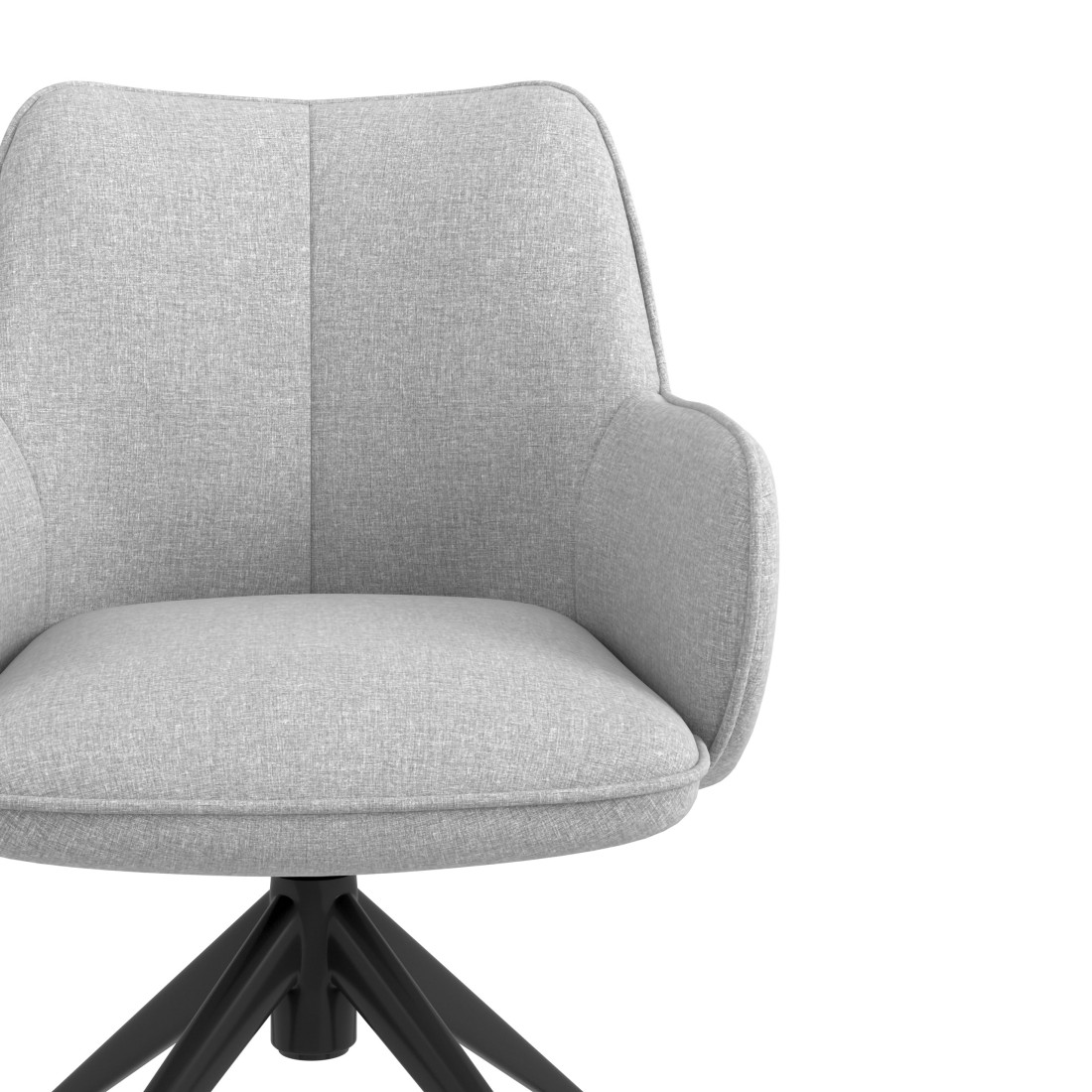 silla confidente gris gala giratoria con ruedas 5