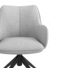 silla confidente gris gala giratoria con ruedas 5