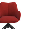 silla confidente rojo gala giratoria con ruedas 5