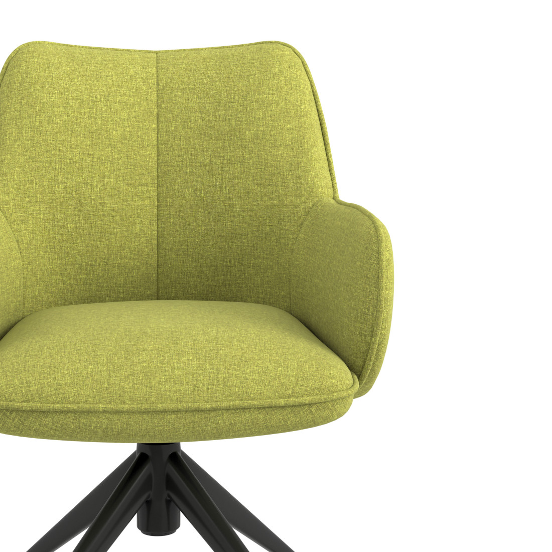 silla confidente verde gala giratoria con ruedas 5