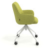 silla confidente verde gala giratoria con ruedas 3