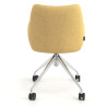 silla confidente amarillo gala giratoria con ruedas 6