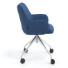 silla confidente azul gala giratoria con ruedas 3
