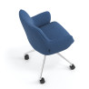 silla confidente azul gala giratoria con ruedas 7