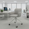 silla confidente gris gala giratoria con ruedas 2
