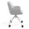 silla confidente gris gala giratoria con ruedas 3