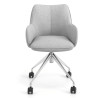 silla confidente gris gala giratoria con ruedas 4