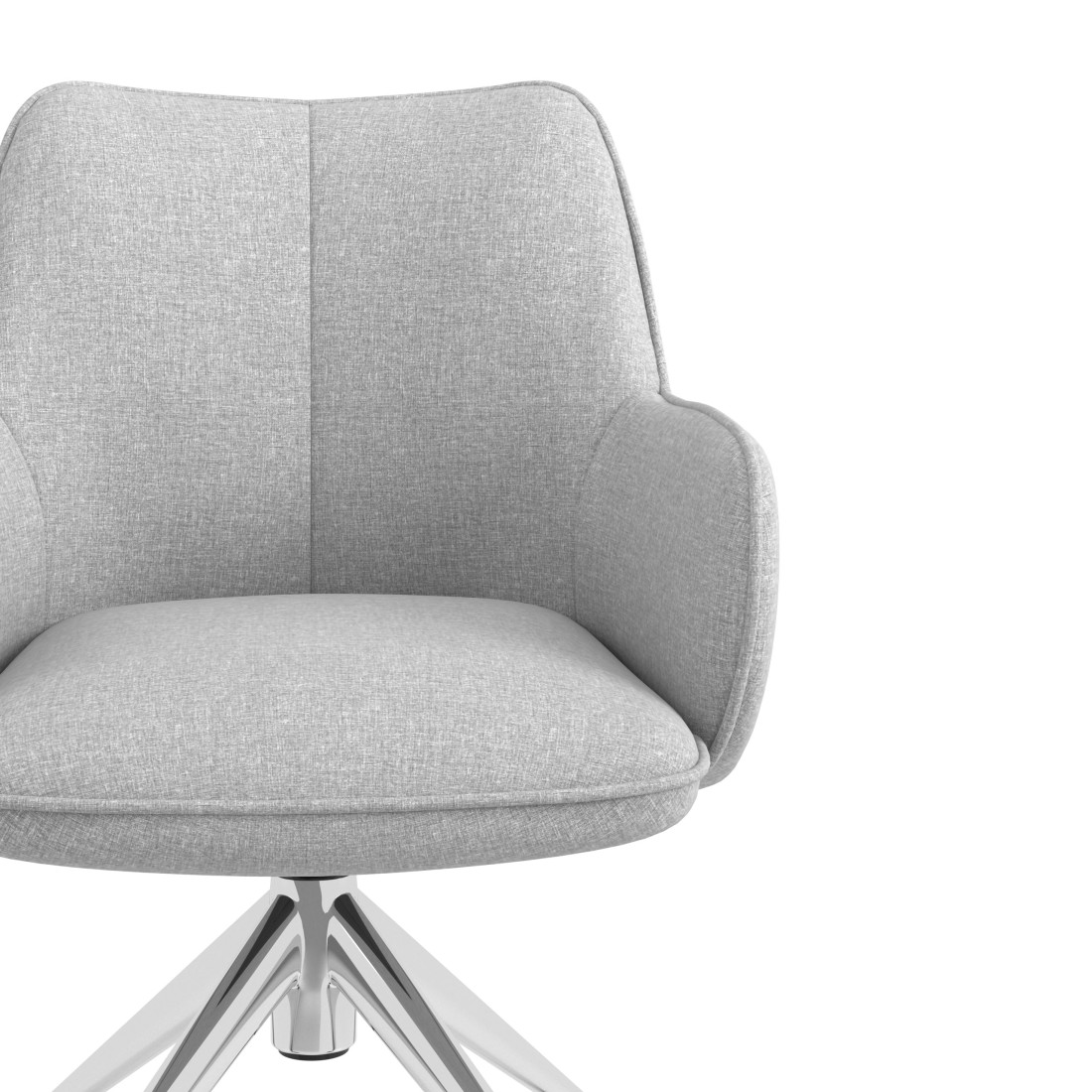 silla confidente gris gala giratoria con ruedas 5