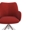 silla confidente rojo gala giratoria con ruedas 5