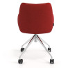 silla confidente rojo gala giratoria con ruedas 6