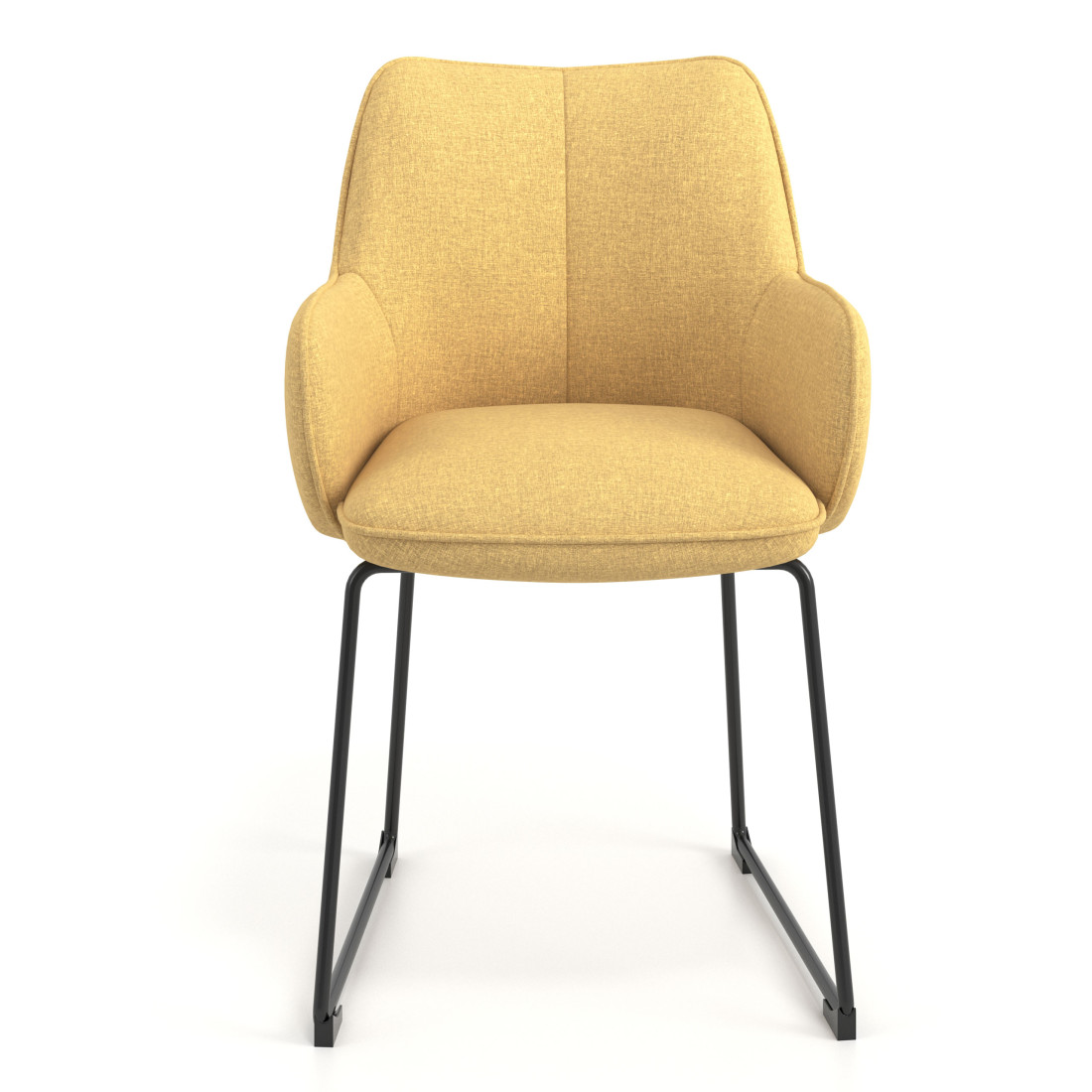 silla confidente amarillo gala patin 4