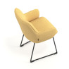 silla confidente amarillo gala patin 7