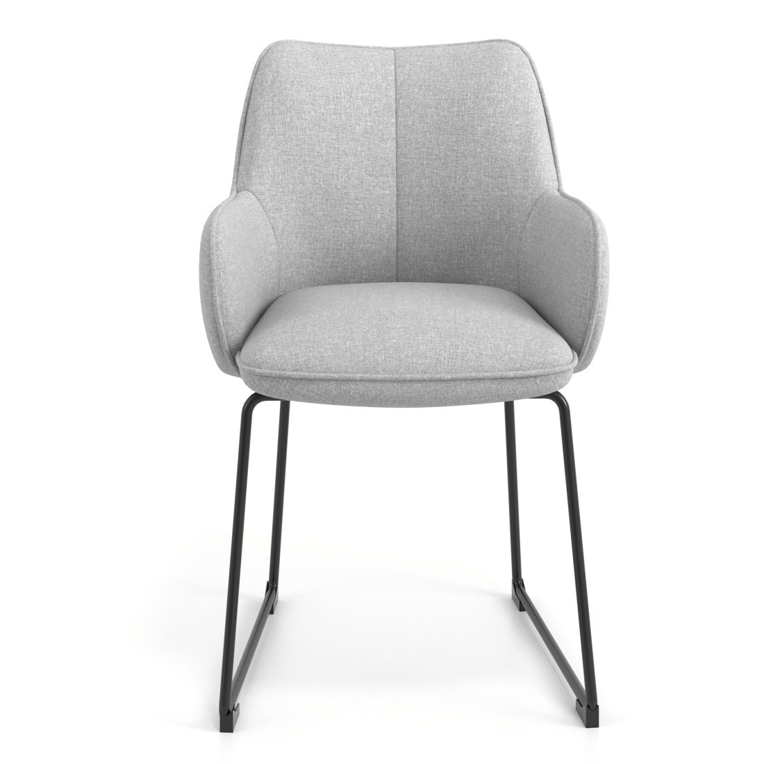 silla confidente gris gala patin 4