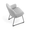 silla confidente gris gala patin 7