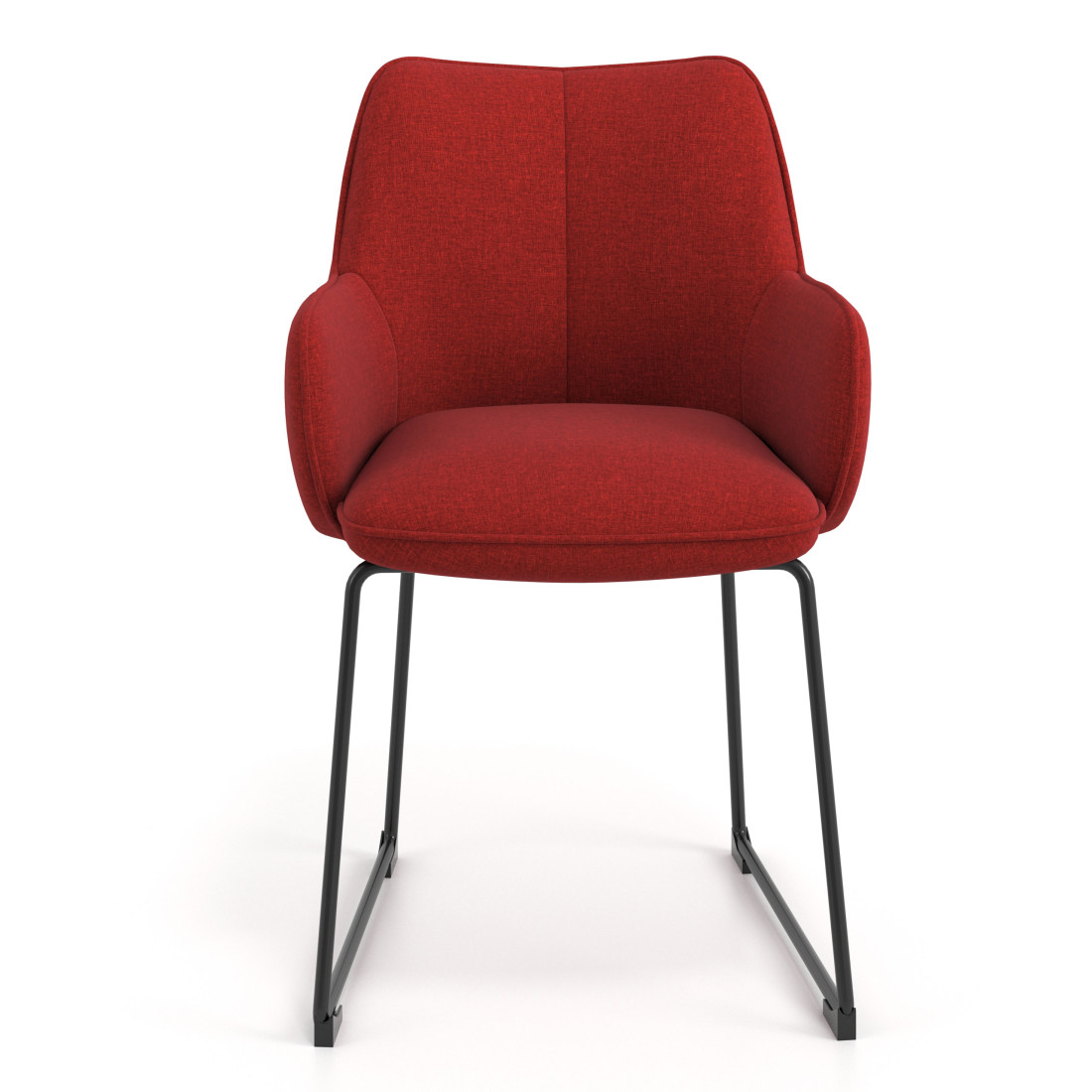 silla confidente rojo gala patin 4
