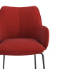 silla confidente rojo gala patin 5