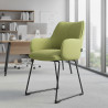 silla confidente verde gala patin 2