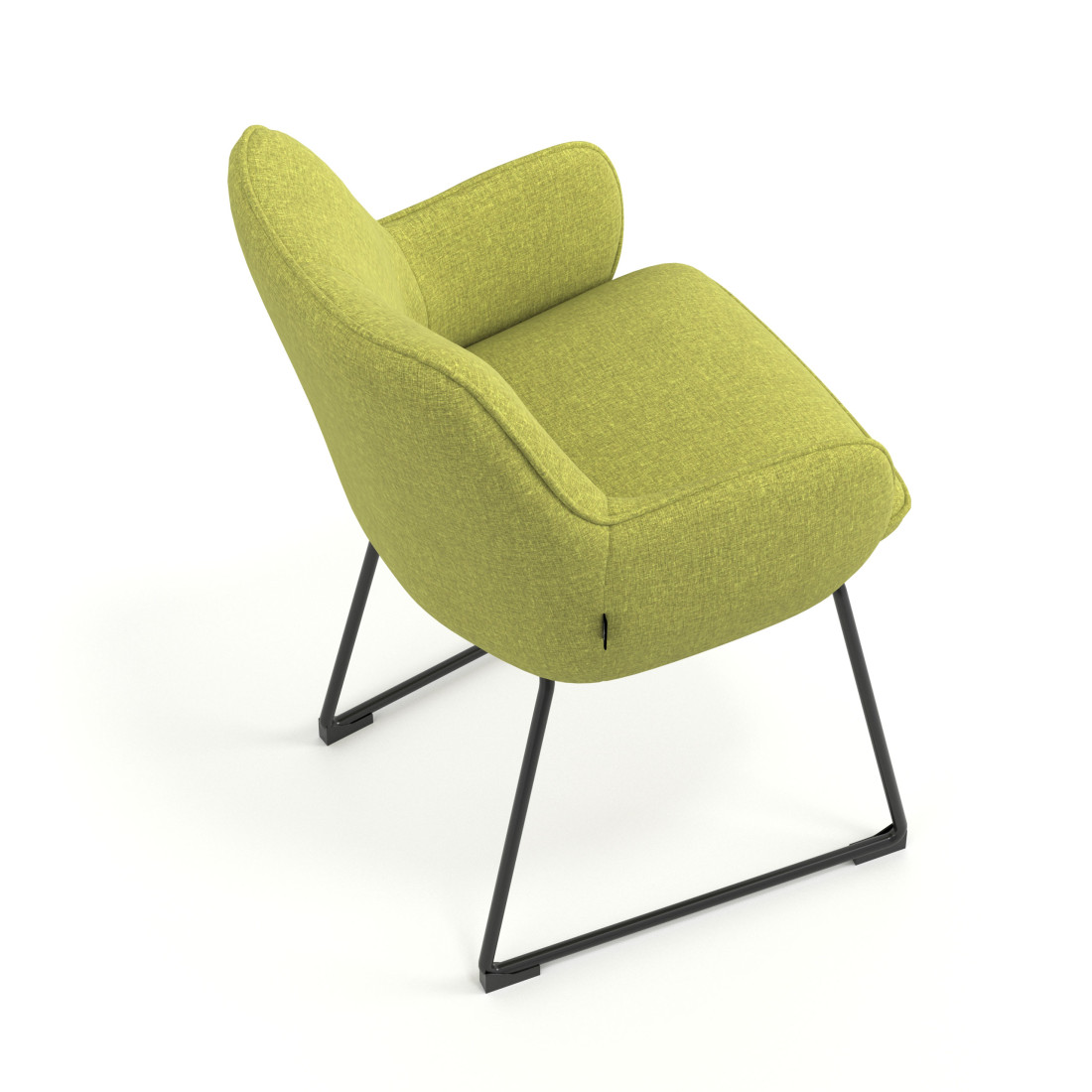 silla confidente verde gala patin 7