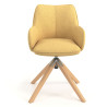 silla confidente amarillo gala giratoria madera 4
