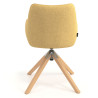 silla confidente amarillo gala giratoria madera 6
