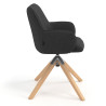 silla confidente antracita gala giratoria madera 3