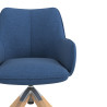 silla confidente azul gala giratoria madera 5