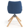 silla confidente azul gala giratoria madera 6