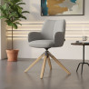 silla confidente gris gala giratoria madera 2