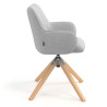 silla confidente gris gala giratoria madera 3