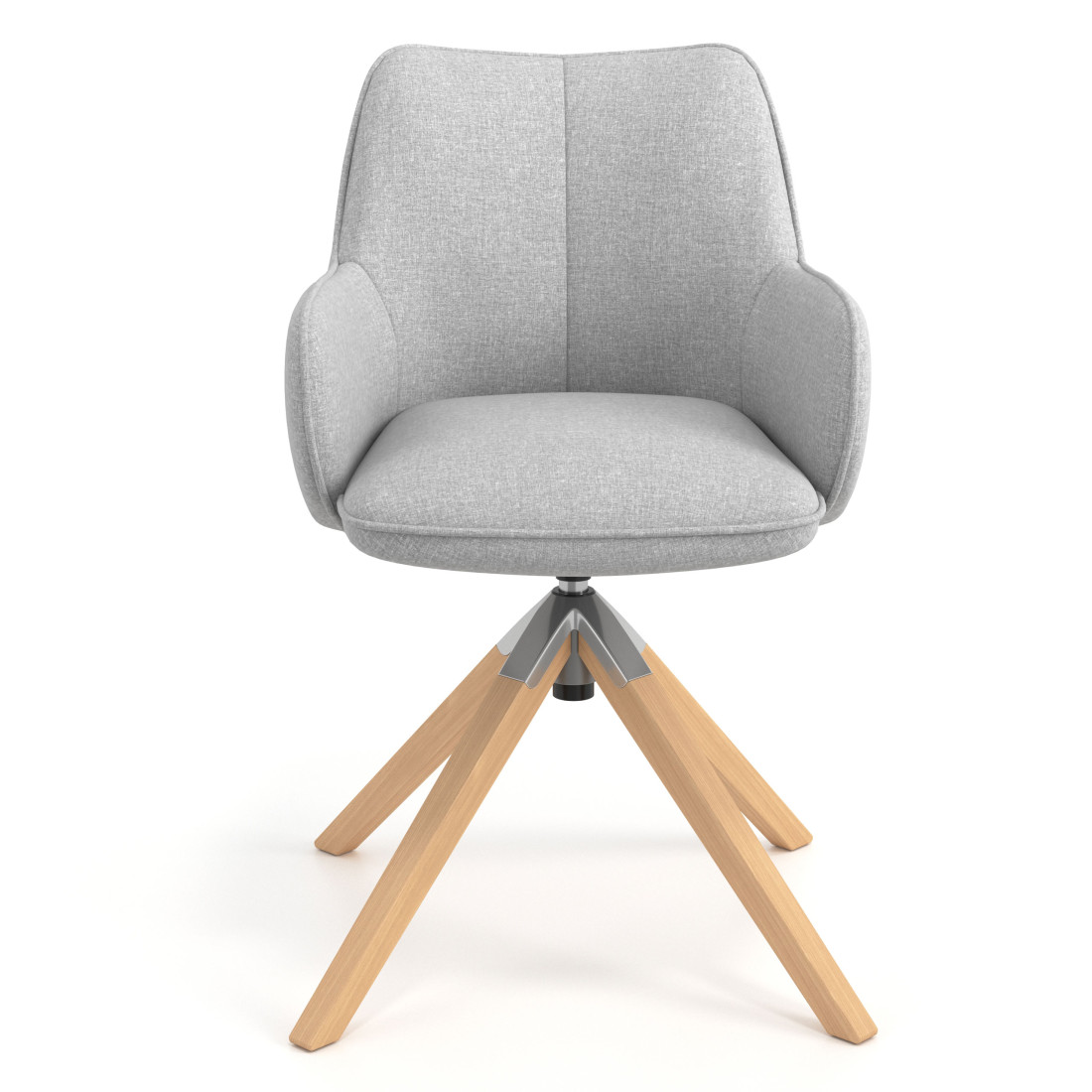 silla confidente gris gala giratoria madera 4