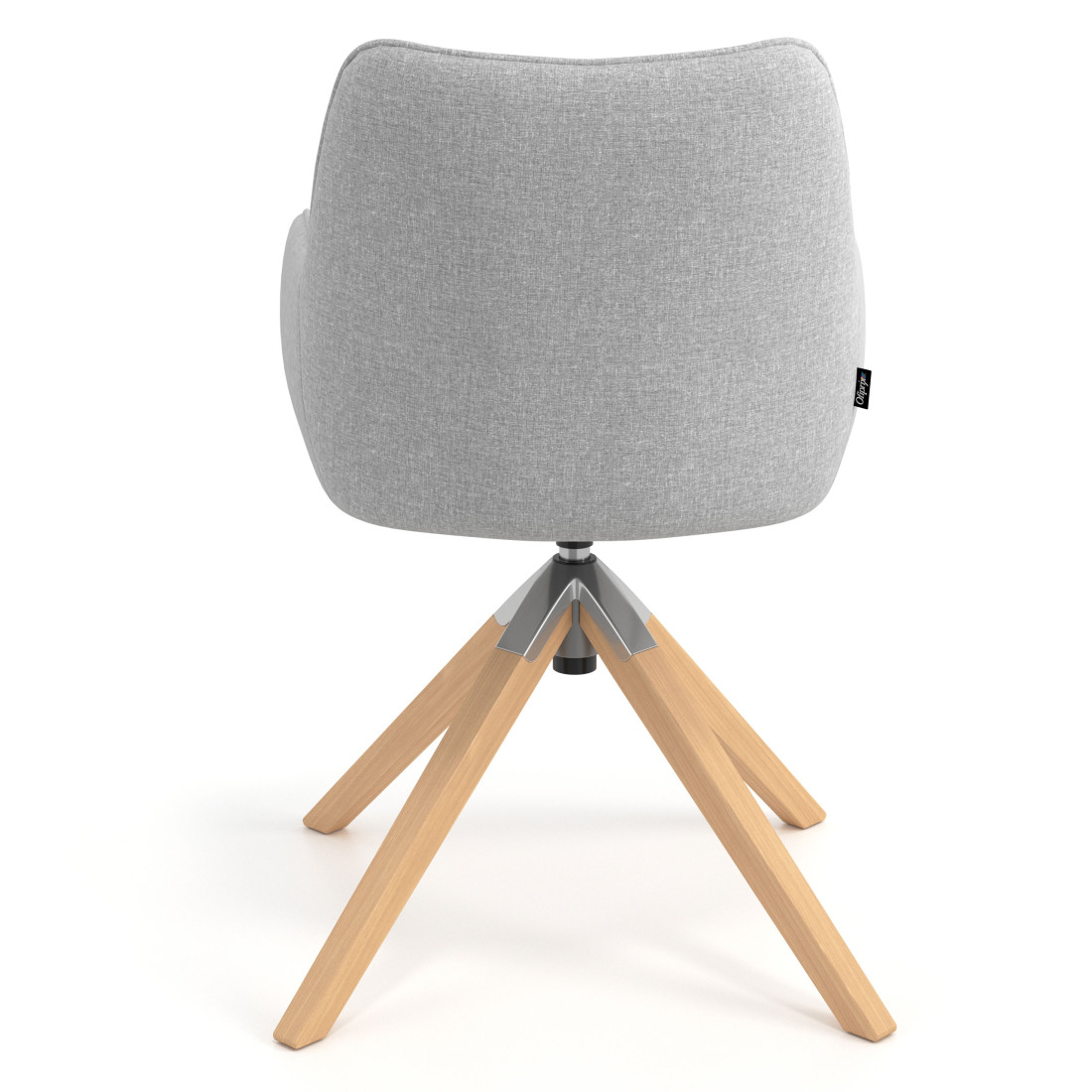 silla confidente gris gala giratoria madera 6