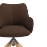 silla confidente marron gala giratoria madera 5
